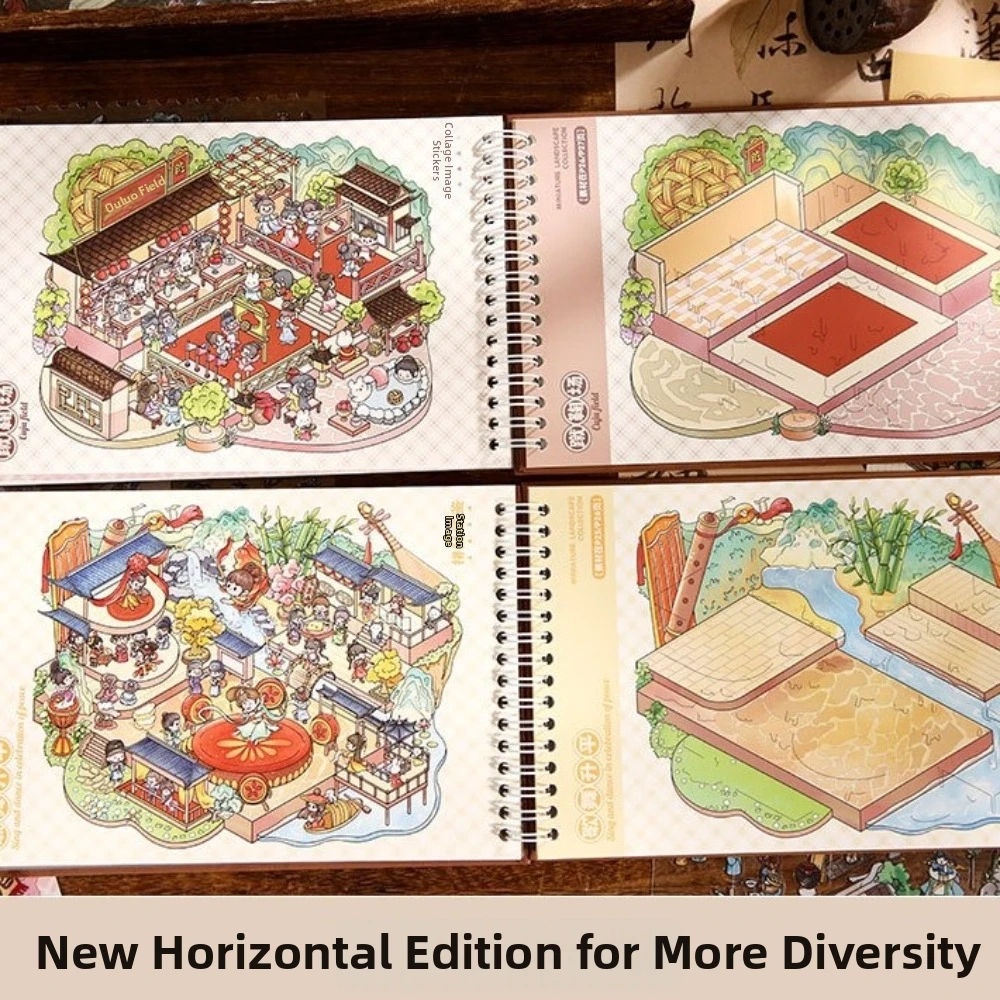 Cartoon Design Ancient-Style Stickers Cabin Scene PET Material 3D Miniature Scenery Stickers Miniature House Ancient Figures
Cartoon Design Ancient-Style Stickers Cabin Scene PET Material 3D Miniature Scenery Stickers Miniature House Ancient Figures