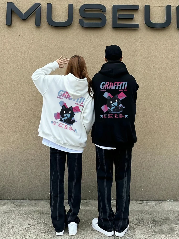Autumn and Winter Cool Hip-hop Kitten Couple Hooded Sweatshirts 2024 New Casual Loose Hoodies
Autumn and Winter Cool Hip-hop Kitten Couple Hooded Sweatshirts 2024 New Casual Loose Hoodies
