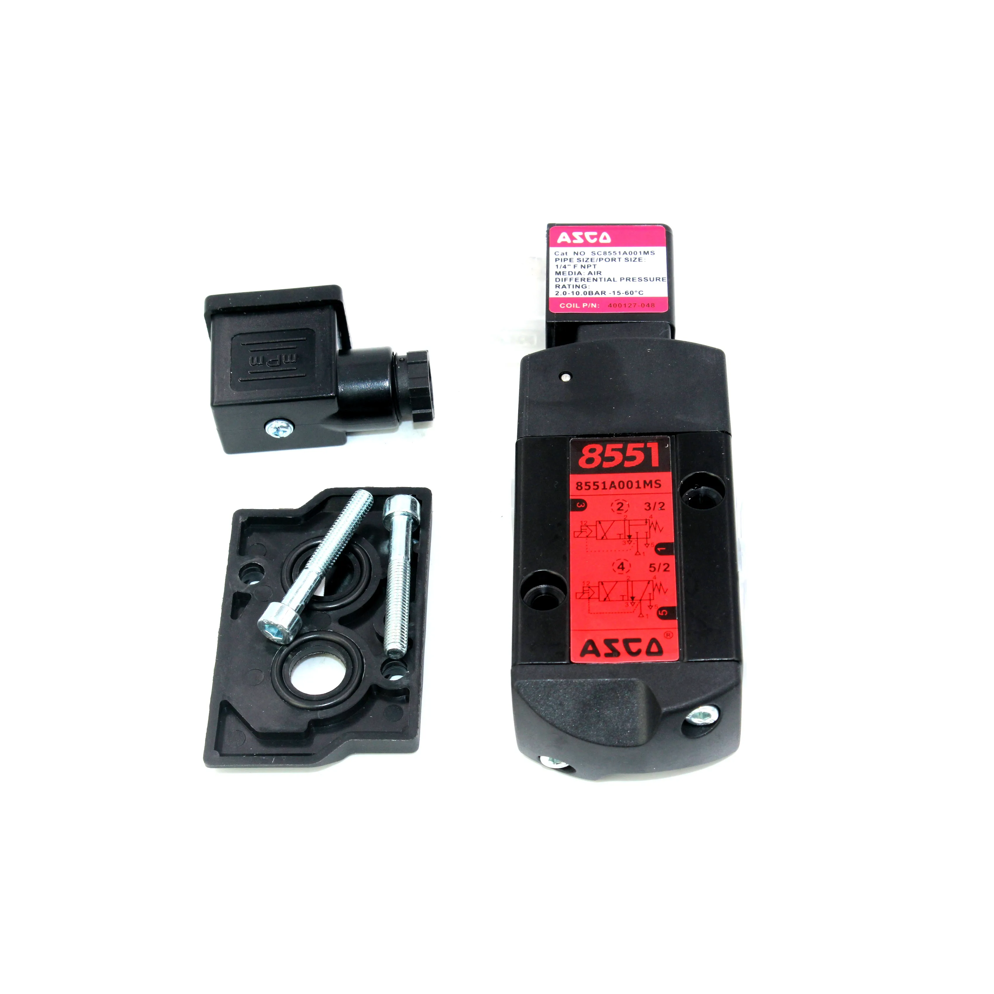 ASCO Type Pneumatic Solenoid Valve SCG8551A001MS Caliber 1/4 SCG551A001MS
ASCO Type Pneumatic Solenoid Valve SCG8551A001MS Caliber 1/4 SCG551A001MS