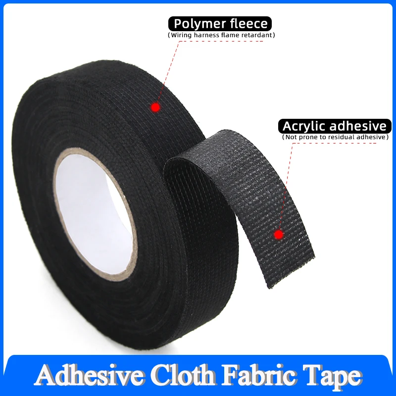 Width 9mm~50mm Heat-resistant Adhesive Cloth Fabric Tape For Automotive Cable Tape Harness Wiring Loom Electrical Heat Tapes
Width 9mm~50mm Heat-resistant Adhesive Cloth Fabric Tape For Automotive Cable Tape Harness Wiring Loom Electrical Heat Tapes
