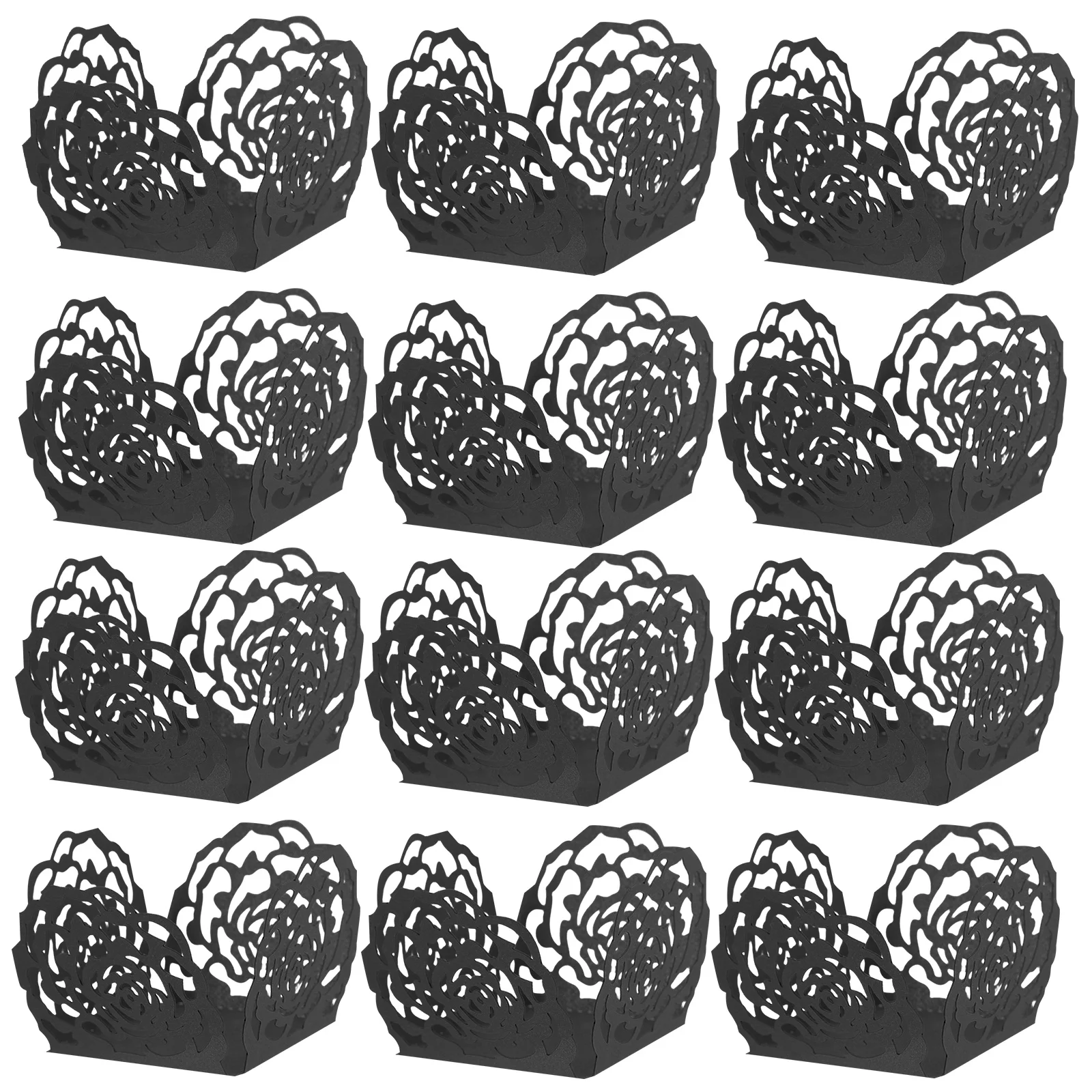 50Pcs Chocolate Wrappers Intricate Rose Lace Design Versatile Use for Wedding Party Dessert Table Baking Paper Candy Cups
50Pcs Chocolate Wrappers Intricate Rose Lace Design Versatile Use for Wedding Party Dessert Table Baking Paper Candy Cups