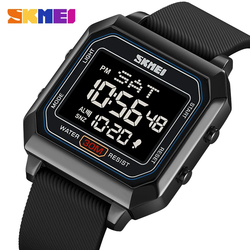 SKMEI Digital Watch Stainless Steel Caseback Dual Time Luminous Hour Clock 24 Hour System Silicone Strap Luxury Waterproof 2150
SKMEI Digital Watch Stainless Steel Caseback Dual Time Luminous Hour Clock 24 Hour System Silicone Strap Luxury Waterproof 2150