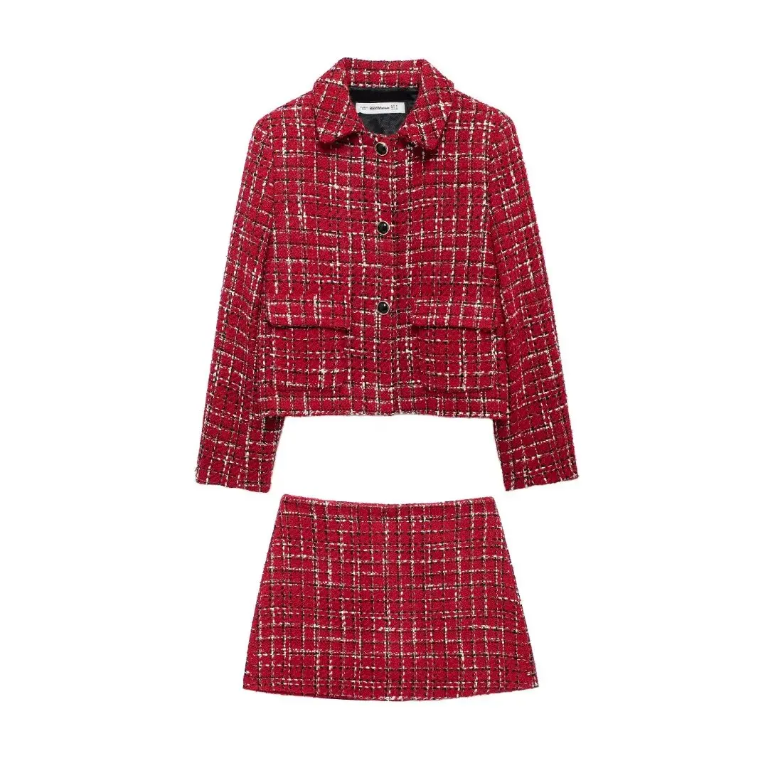 Women's new fashion with shoulder pads short single breasted textured coat Vintage long sleeved pocket women's coat chic top
Women's new fashion with shoulder pads short single breasted textured coat Vintage long sleeved pocket women's coat chic top