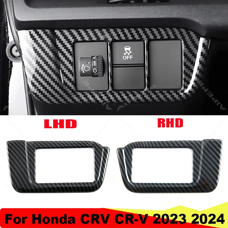 Car Headlight Switch Frame Cover Decoration Trim for Honda CRV CR-V 6th Gen Interior Accessories 2023 2024 LHD RHD
Car Headlight Switch Frame Cover Decoration Trim for Honda CRV CR-V 6th Gen Interior Accessories 2023 2024 LHD RHD