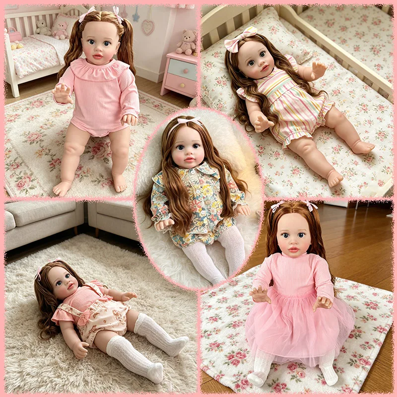 Multiple Styles Choose Lifelike Pippa Reborn Girl Doll with Long Curly Hair 25Inch Multiple Layers Painting Skin Visible Veins
Multiple Styles Choose Lifelike Pippa Reborn Girl Doll with Long Curly Hair 25Inch Multiple Layers Painting Skin Visible Veins