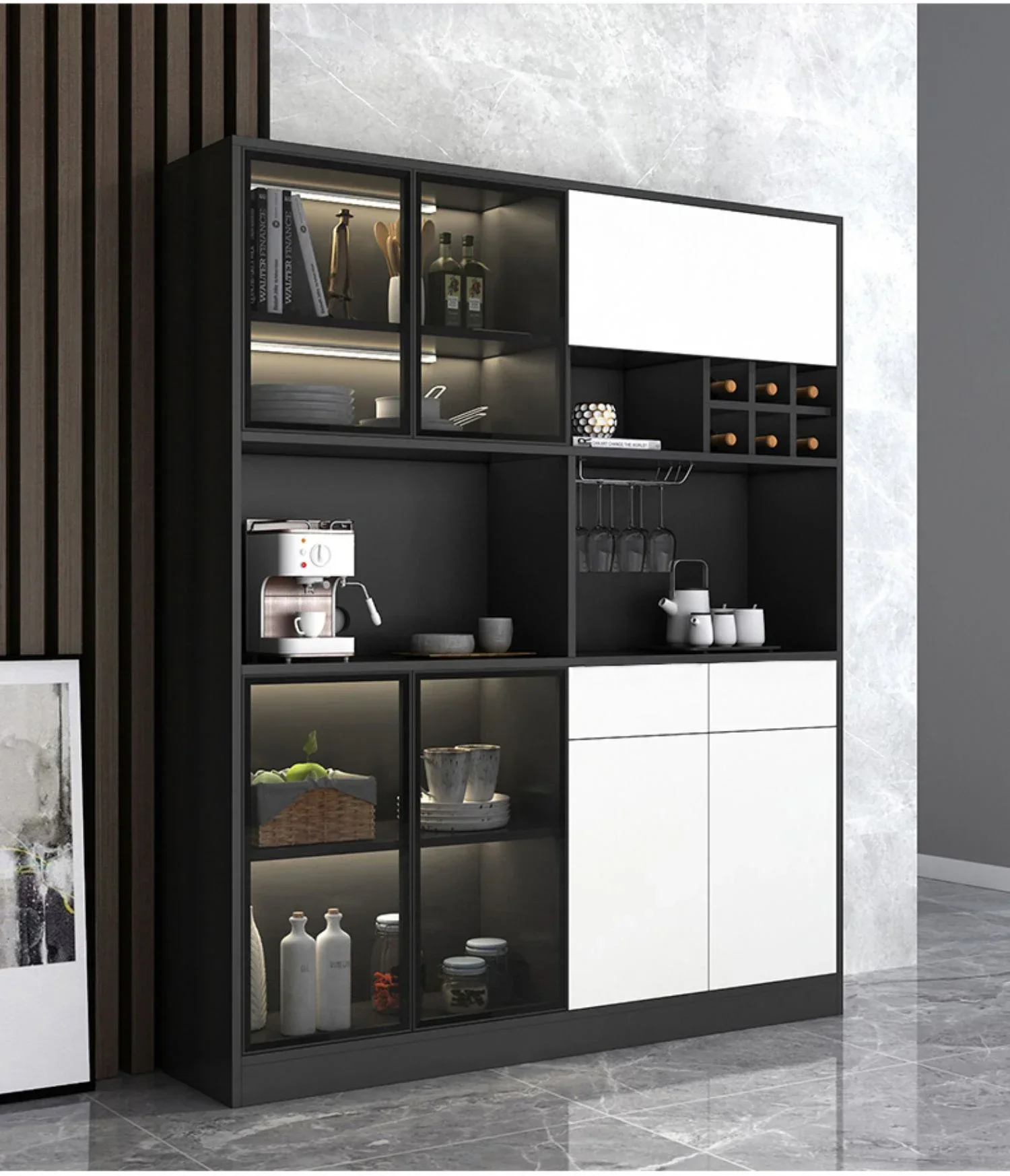 Dinner side cabinet, wine cabinet, high cabinet, living room, household integrated wall facing kitchen, cupboard for storage
Dinner side cabinet, wine cabinet, high cabinet, living room, household integrated wall facing kitchen, cupboard for storage