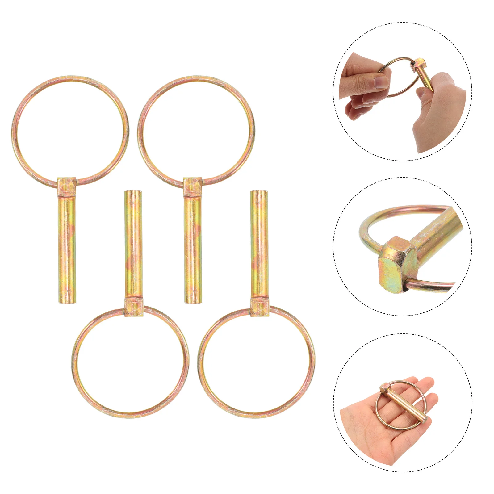 4pcs Spring Lock Pin Heavy Duty Lynch Pins for Farm Tractors Hitch Clip Durable Mowers Quick Release Safety Hardware Accessories
4pcs Spring Lock Pin Heavy Duty Lynch Pins for Farm Tractors Hitch Clip Durable Mowers Quick Release Safety Hardware Accessories
