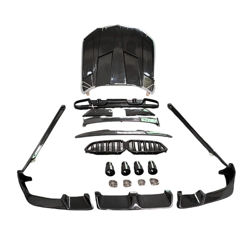 LD Type Body Kit Is Suitable for BmwX6m F96 Carbon Fiber Front Lip Side Skirt, Rear Diffuser, Rear Spoiler Cover, and Hood
LD Type Body Kit Is Suitable for BmwX6m F96 Carbon Fiber Front Lip Side Skirt, Rear Diffuser, Rear Spoiler Cover, and Hood