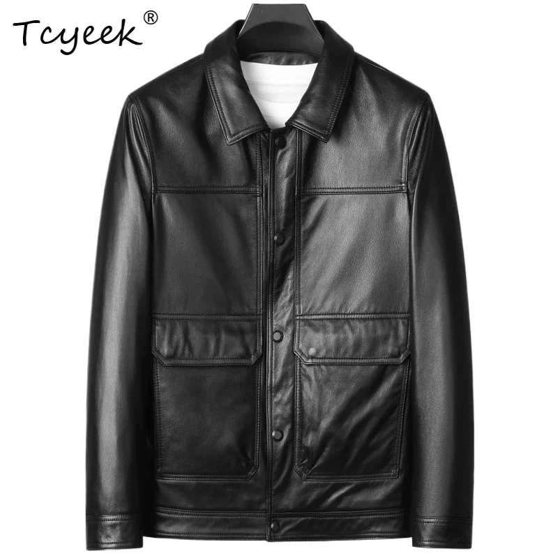 Tcyeek верхний слой из коровьей кожи, осень-зима, модная черная мужская куртка из натуральной кожи со съемными лацканами Jaquetas Masculino
Tcyeek верхний слой из коровьей кожи, осень-зима, модная черная мужская куртка из натуральной кожи со съемными лацканами Jaquetas Masculino