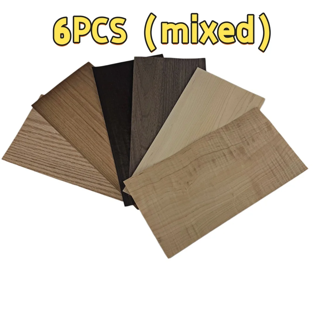 Natural Wood Veneer Sheets 0.5mm Mixed Wood Pack Maple Curly Black Walnut 300x150mm for Marquetry DIY Craft Furniture Inlay
Natural Wood Veneer Sheets 0.5mm Mixed Wood Pack Maple Curly Black Walnut 300x150mm for Marquetry DIY Craft Furniture Inlay