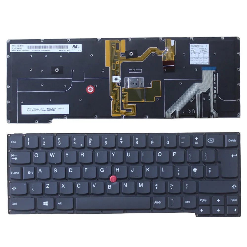 Laptop for Lenovo ThinkPad X1 carbon Gen 2nd 20A7 20A8 0C45128 UK keyboard
Laptop for Lenovo ThinkPad X1 carbon Gen 2nd 20A7 20A8 0C45128 UK keyboard