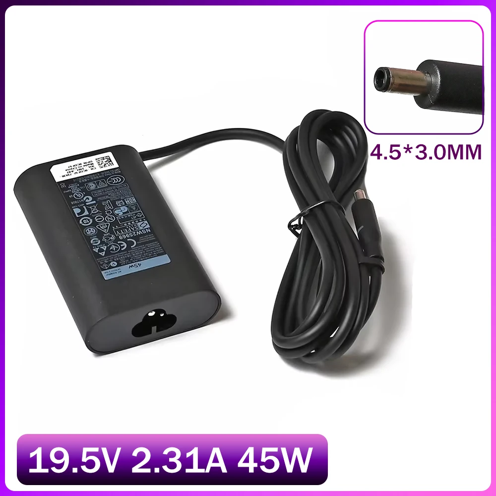 19.5V 2.31A Laptop AC Adapter for Dell 45W XPS12 XPS13 9343 9350 9360 7437 9343 9365 4.5*3.0 charger
19.5V 2.31A Laptop AC Adapter for Dell 45W XPS12 XPS13 9343 9350 9360 7437 9343 9365 4.5*3.0 charger