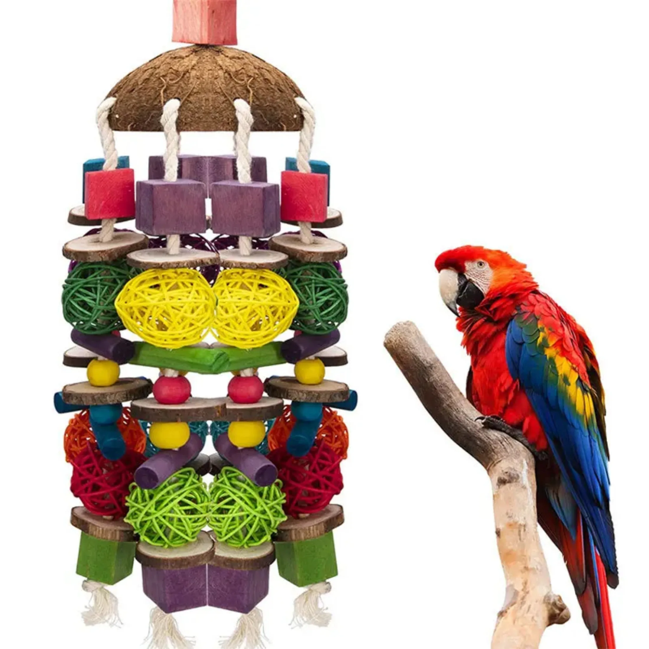 Bird Chewing Toy Bird Parrot Training Toys Chewing Foraging Hanging Cage Paper Strings Wire Drawing Ball Toys Relieve Boredom
Bird Chewing Toy Bird Parrot Training Toys Chewing Foraging Hanging Cage Paper Strings Wire Drawing Ball Toys Relieve Boredom