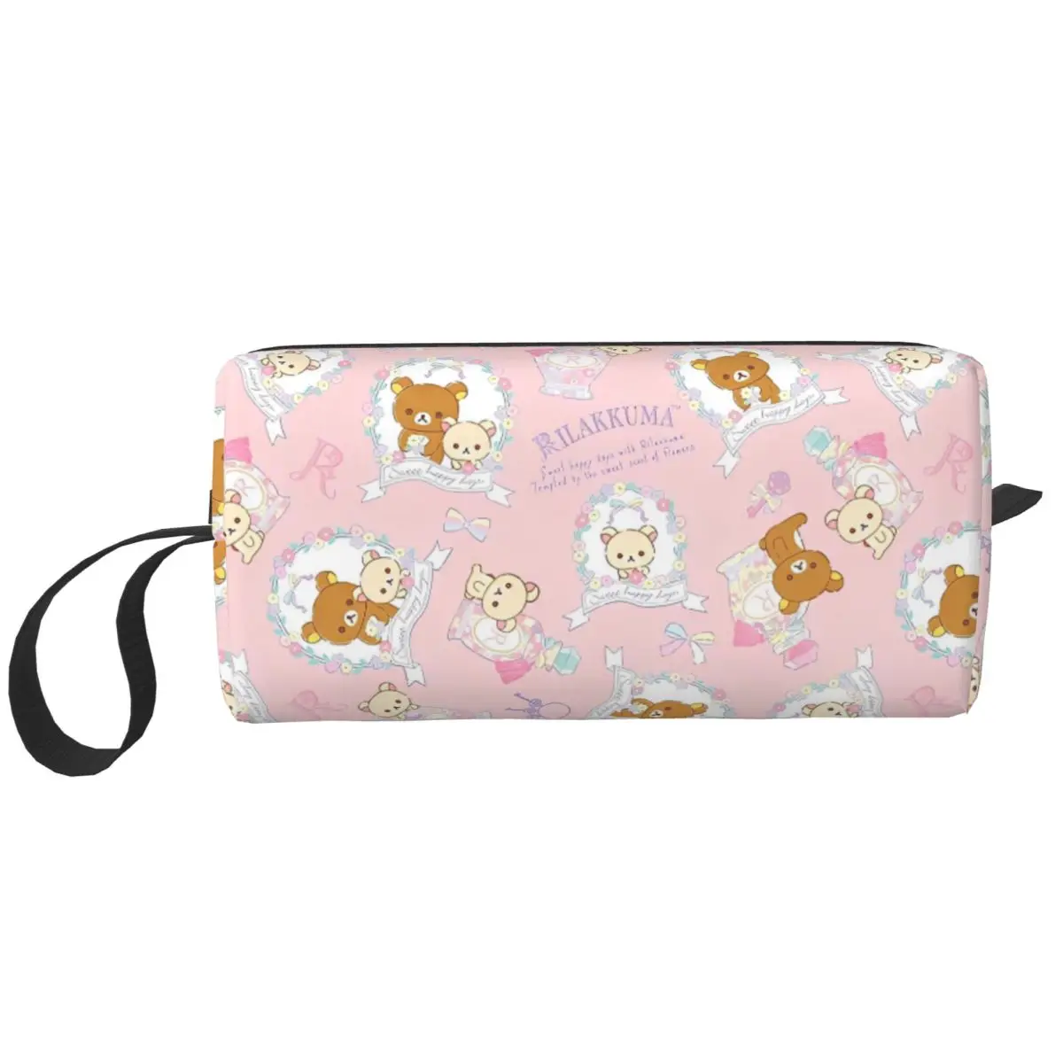 Розовый милый медведь Rilakkuma, большая косметичка, водонепроницаемая дорожная косметичка, сумка для хранения для женщин
Розовый милый медведь Rilakkuma, большая косметичка, водонепроницаемая дорожная косметичка, сумка для хранения для женщин