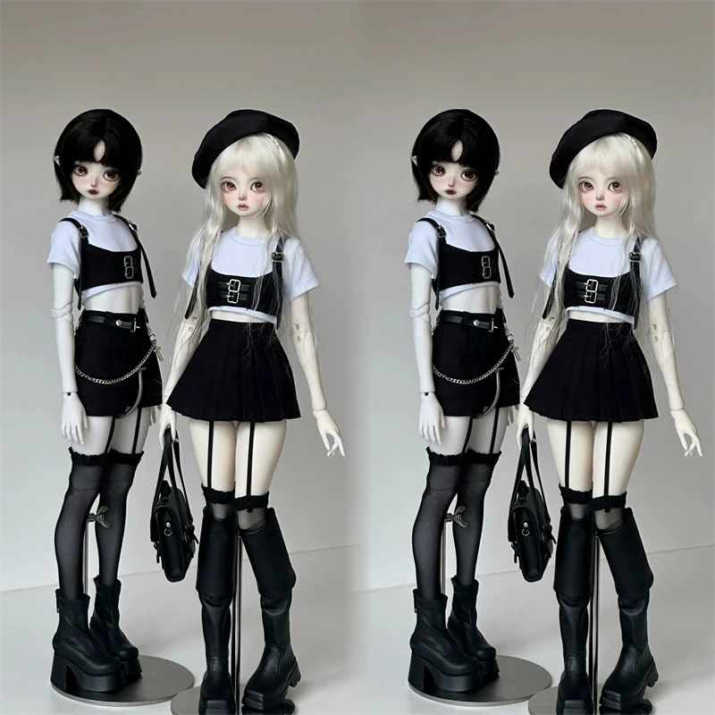 Spot Inventory Handsome Short Skirt Sets Dance MDD 1/4 Black Sweet Cool Girls Suspender Stockings BJD Doll Clothes Accessories
Spot Inventory Handsome Short Skirt Sets Dance MDD 1/4 Black Sweet Cool Girls Suspender Stockings BJD Doll Clothes Accessories