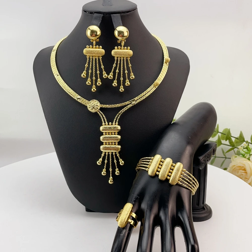 Latest Brazilian Exquisite Handmade Beautiful Necklace Wedding Party Accessories Fashion Women Jewelry Set FHK28656
Latest Brazilian Exquisite Handmade Beautiful Necklace Wedding Party Accessories Fashion Women Jewelry Set FHK28656