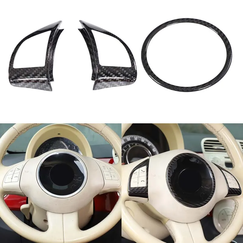 For 08-2023 Fiat 500/Abarth real carbon fiber steering wheel decoration kit, steering wheel decoration sticker, auto accessories
For 08-2023 Fiat 500/Abarth real carbon fiber steering wheel decoration kit, steering wheel decoration sticker, auto accessories