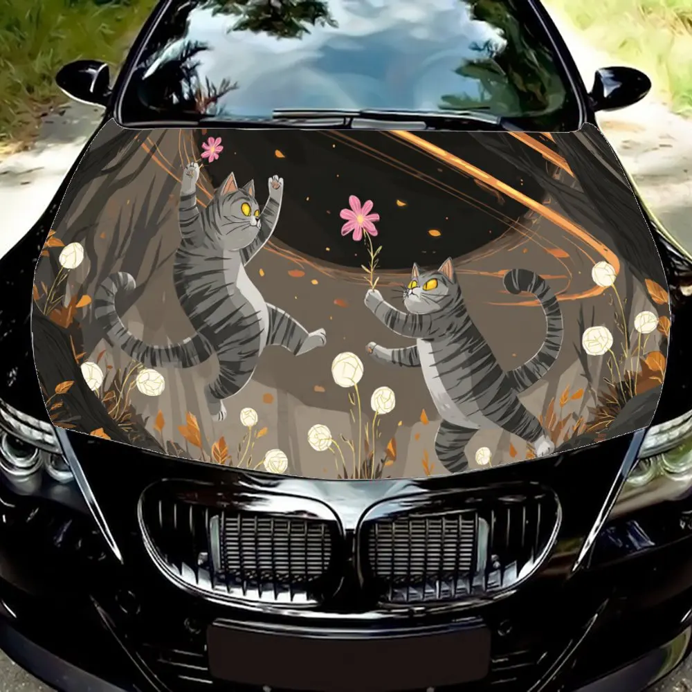 Naughty little cat car hood stickers, waterproof self-adhesive, scratch resistant, easy to stick, durable car PVC stickers, car
Naughty little cat car hood stickers, waterproof self-adhesive, scratch resistant, easy to stick, durable car PVC stickers, car