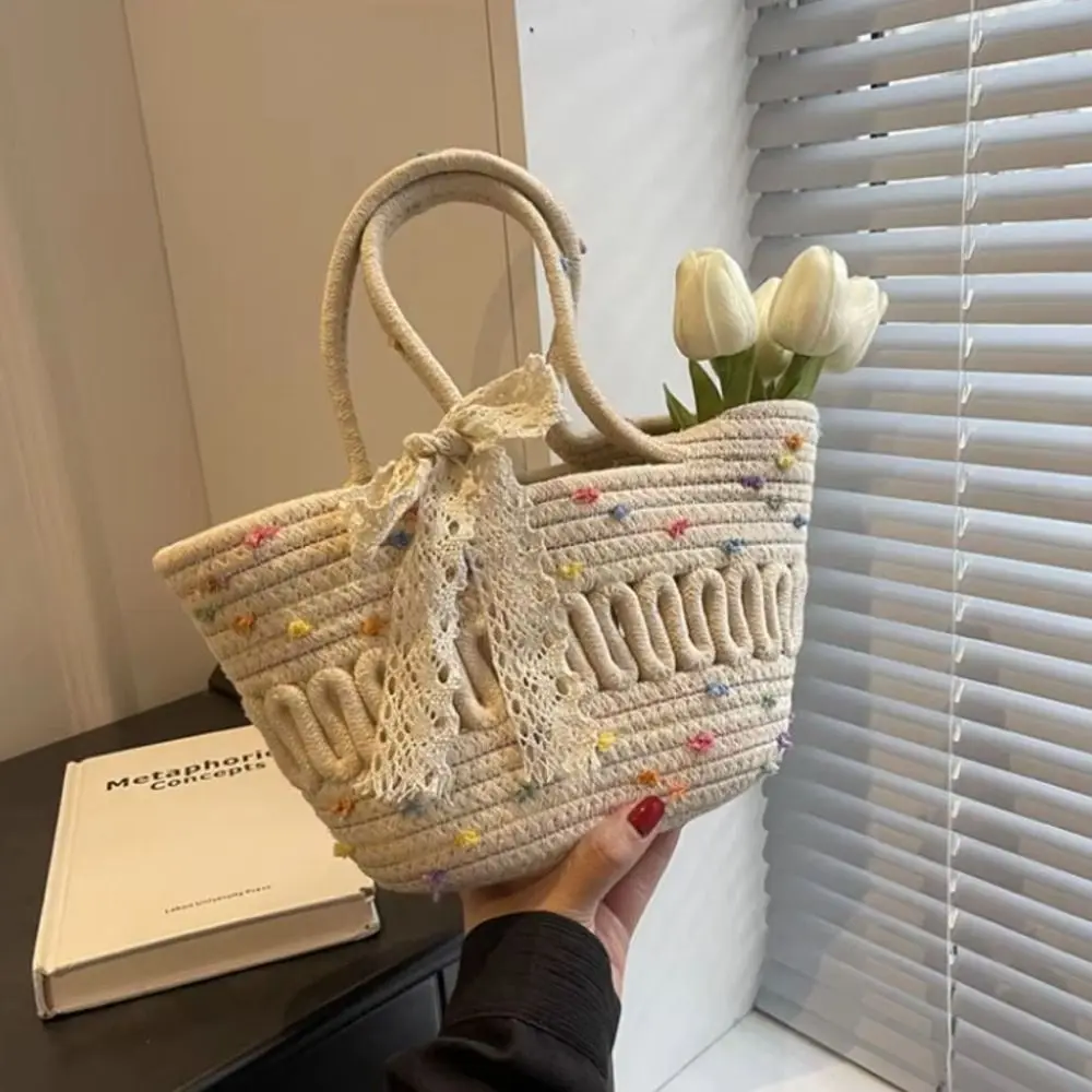 Cotton Hand Woven Straw Handbag Handmade Large Capacity Holiday Beach Bag Multifunctional Lightweight Hand-woven Bag
Cotton Hand Woven Straw Handbag Handmade Large Capacity Holiday Beach Bag Multifunctional Lightweight Hand-woven Bag
