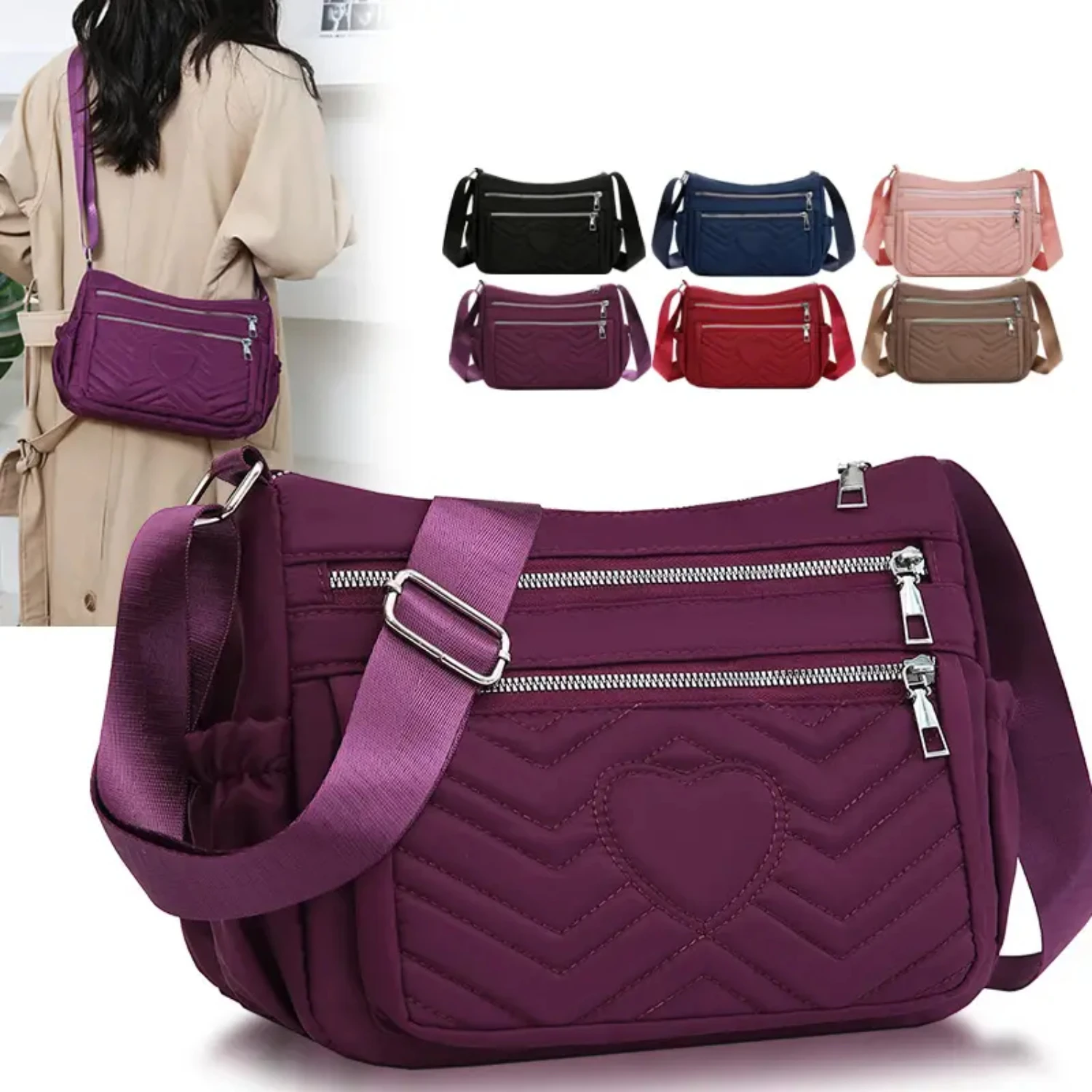 Stylish, Trendy Women's Large Capacity Crossbody Bag with Adjustable Strap for Easy Carrying and Spacious Interior, Perfect for
Stylish, Trendy Women's Large Capacity Crossbody Bag with Adjustable Strap for Easy Carrying and Spacious Interior, Perfect for