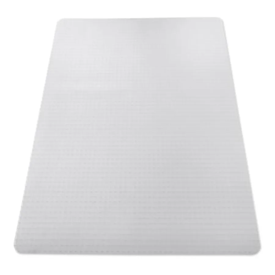 Office Chair Mat for Low Pile Carpeted Floors Clear Plastic with Studded Grips 46" x 60" for Home or Office
Office Chair Mat for Low Pile Carpeted Floors Clear Plastic with Studded Grips 46" x 60" for Home or Office