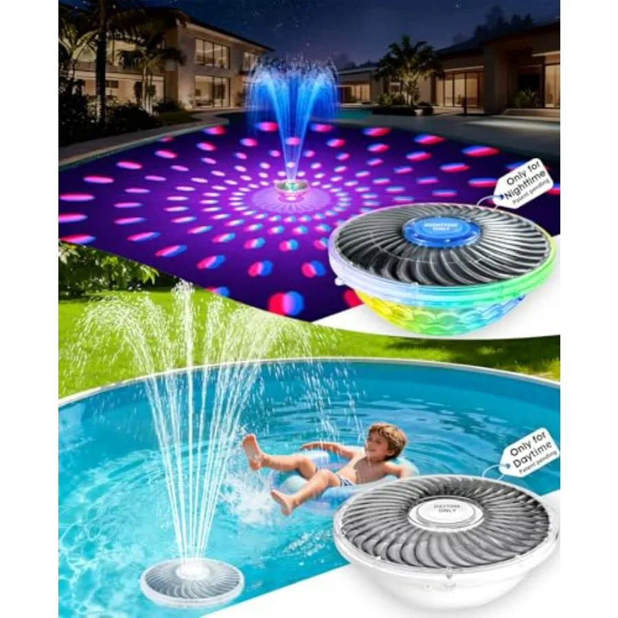 Above ground pool solar fountain kit, ABS plastic, white, 2026 upgraded large floating pump with light show for all-day use
Above ground pool solar fountain kit, ABS plastic, white, 2026 upgraded large floating pump with light show for all-day use