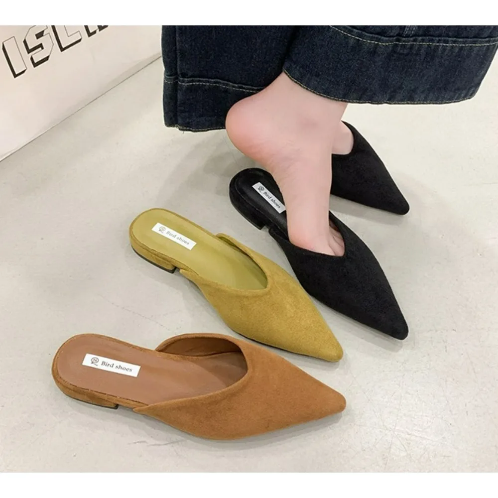 Designer New Fashion Pointed Toe Women's Elegant Mules Woman Casual Slippers Ladies Low Heels Fashion Female Pointed Toe Shoes
Designer New Fashion Pointed Toe Women's Elegant Mules Woman Casual Slippers Ladies Low Heels Fashion Female Pointed Toe Shoes
