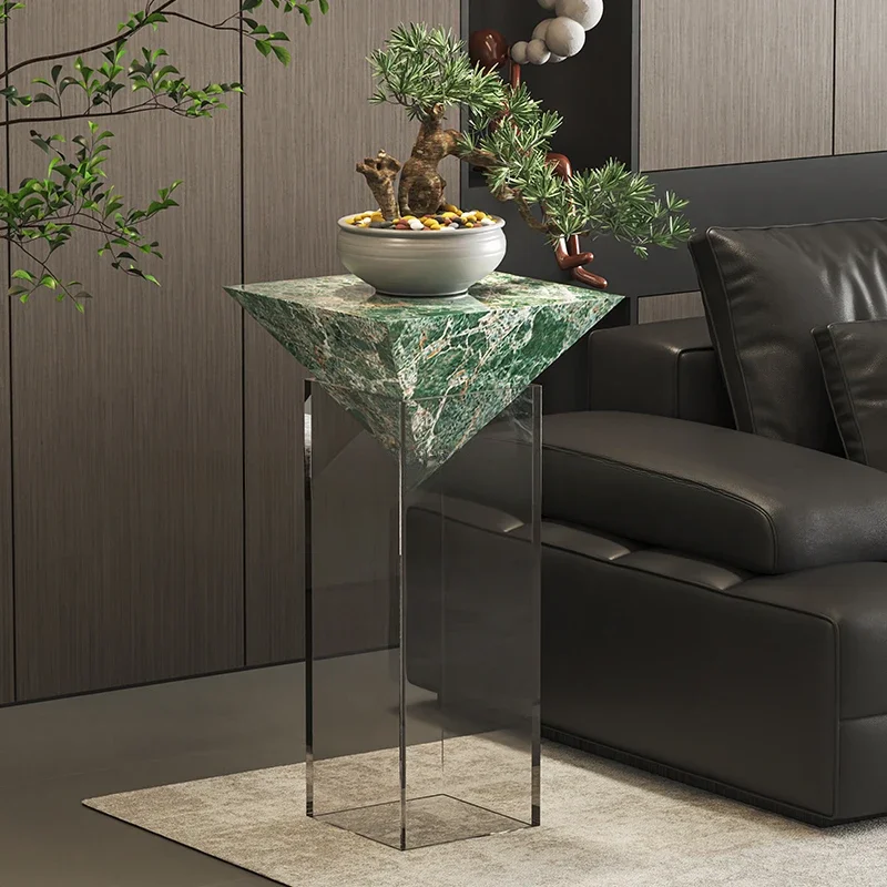 High-end suspended flower stand in the living room, a few suspended shelves next to the sofa, decorative display
High-end suspended flower stand in the living room, a few suspended shelves next to the sofa, decorative display