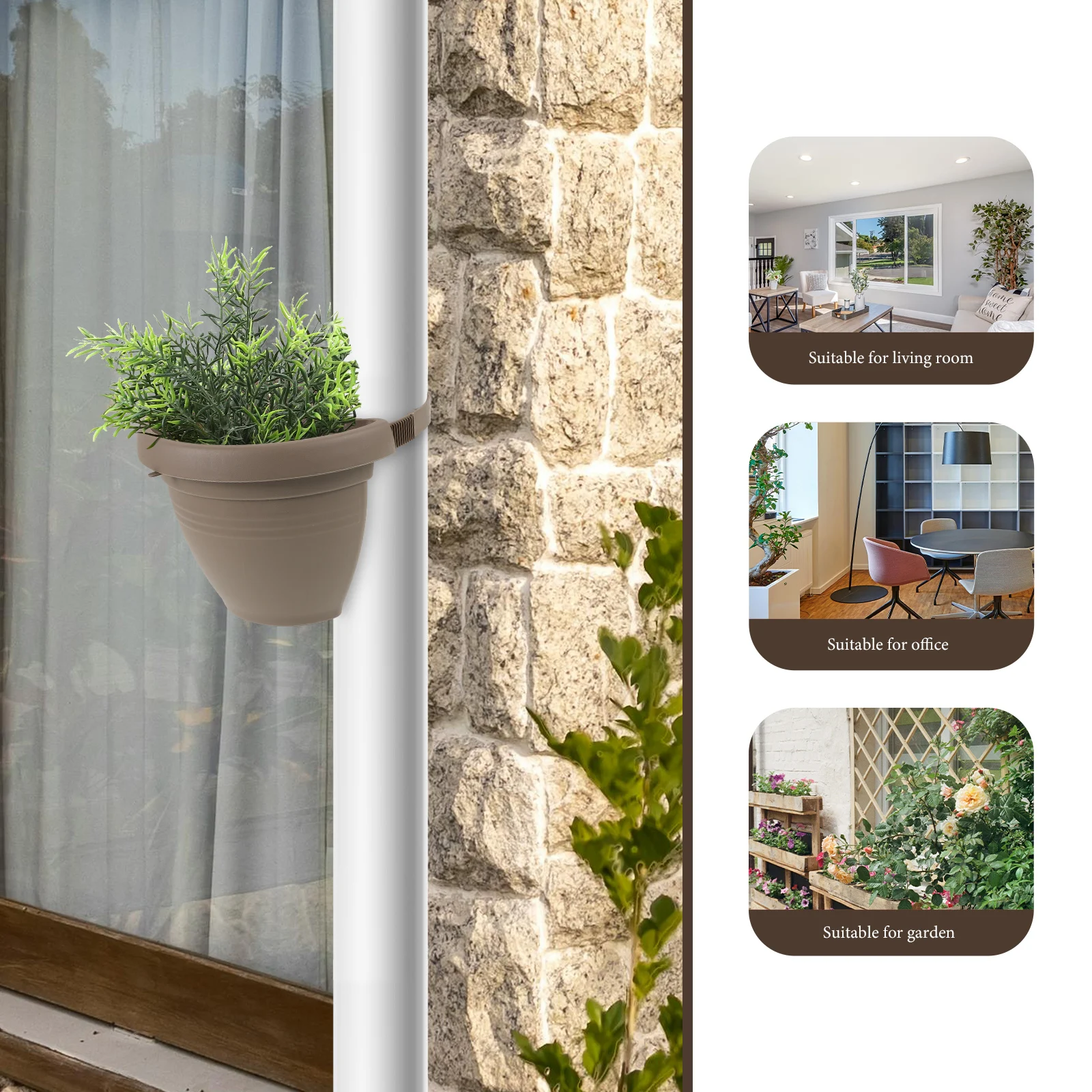 Pipe Wall-mounted Pot Small Beige Hanging Indoor Decor Plastic Tube Planter Hanging Planter Space-saving Garden Supplies
Pipe Wall-mounted Pot Small Beige Hanging Indoor Decor Plastic Tube Planter Hanging Planter Space-saving Garden Supplies