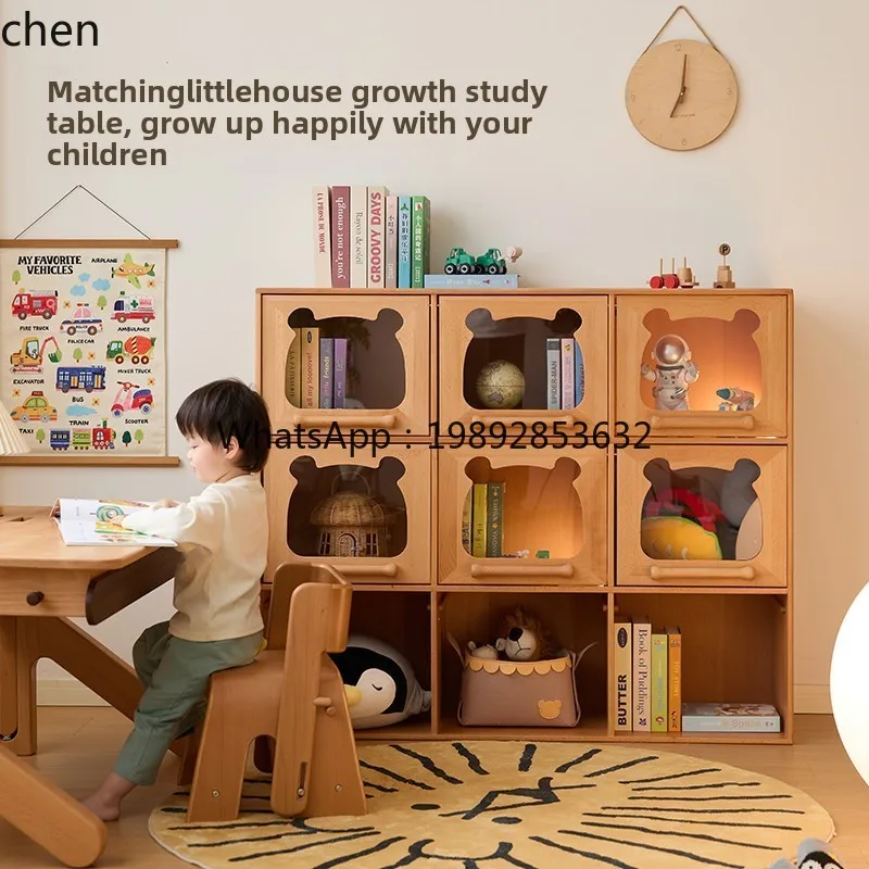 Solid Wood Toy Storage Rack Bookshelf Two-in-One Storage Cabinet Living Room Wall-Mounted
Solid Wood Toy Storage Rack Bookshelf Two-in-One Storage Cabinet Living Room Wall-Mounted