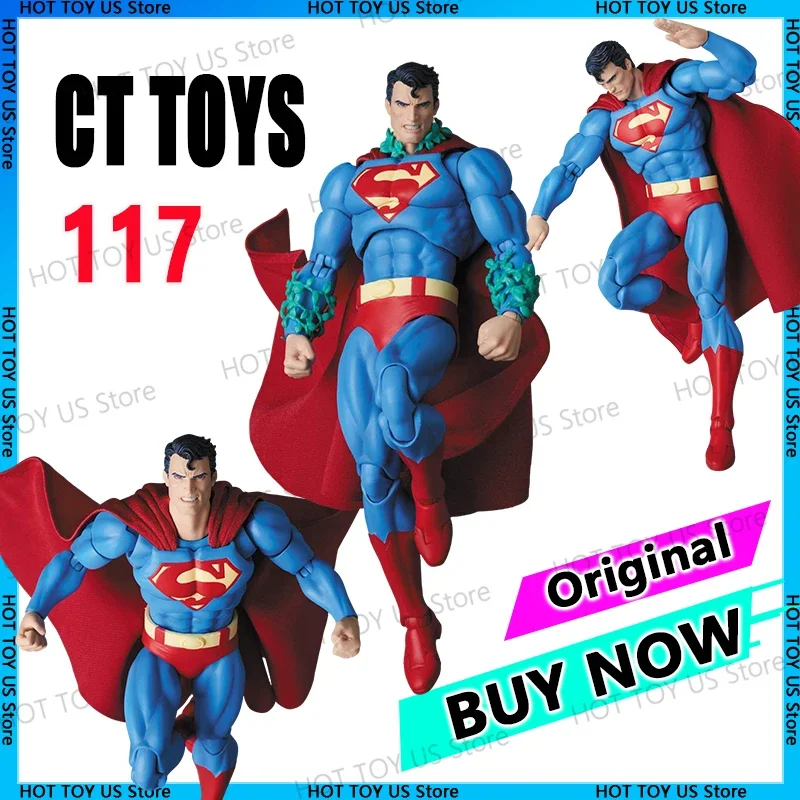 16cm CT Toys Superman MAFEX 117 1/12 DC Superman Hush Figure Anime Action Figure Ornament PVC Statue Collectible Model Toys Gift
16cm CT Toys Superman MAFEX 117 1/12 DC Superman Hush Figure Anime Action Figure Ornament PVC Statue Collectible Model Toys Gift