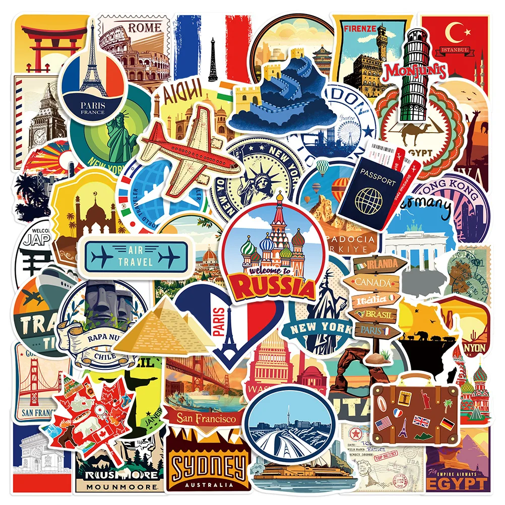 10/25/50pcs Mixed World Travel Landmark Stickers Graffiti for DIY Waterproof Scrapbook Luggage Water Bottle Phone Laptop Guitar
10/25/50pcs Mixed World Travel Landmark Stickers Graffiti for DIY Waterproof Scrapbook Luggage Water Bottle Phone Laptop Guitar