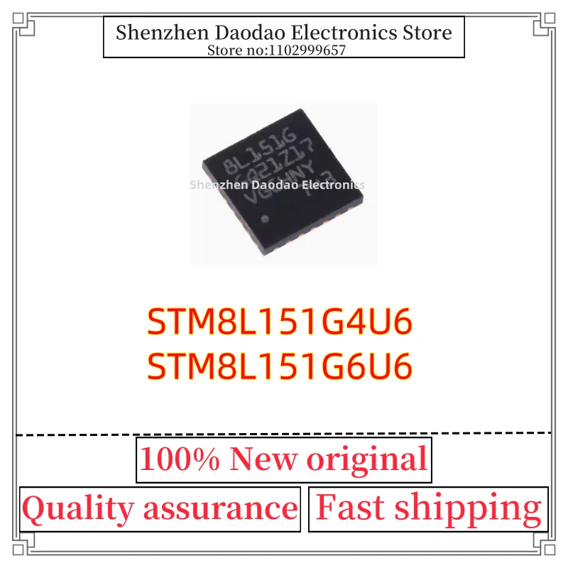 10Pcs STM8L151G4U6 STM8L151G6U6 8L151G QFN-28 Microcontroller chip IC new original
10Pcs STM8L151G4U6 STM8L151G6U6 8L151G QFN-28 Microcontroller chip IC new original