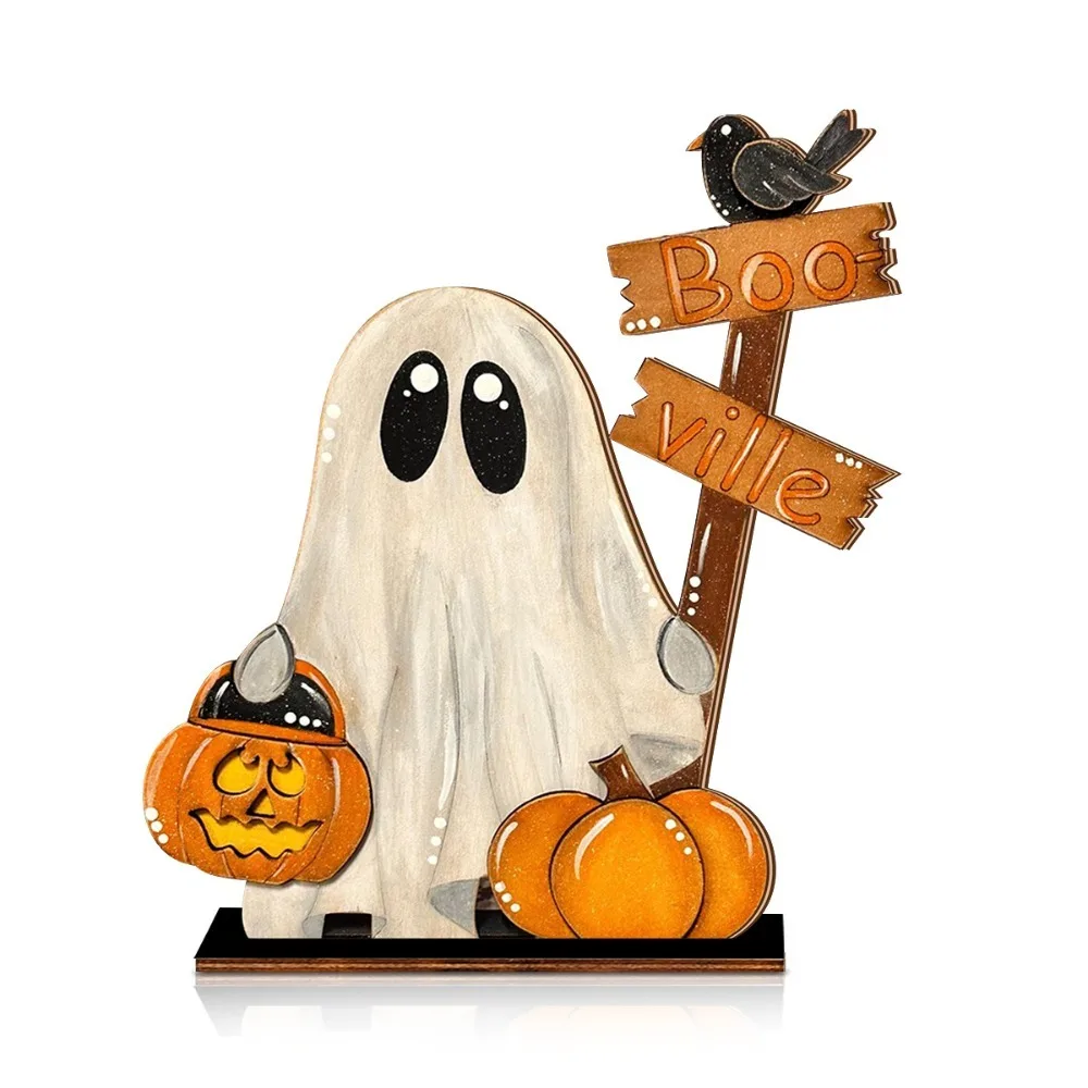 Wooden Pumpkin Ghost Ornament Ghost Pattern Handmade Halloween Pumpkin Ornament Funny Ghost Figurine Halloween Party
Wooden Pumpkin Ghost Ornament Ghost Pattern Handmade Halloween Pumpkin Ornament Funny Ghost Figurine Halloween Party