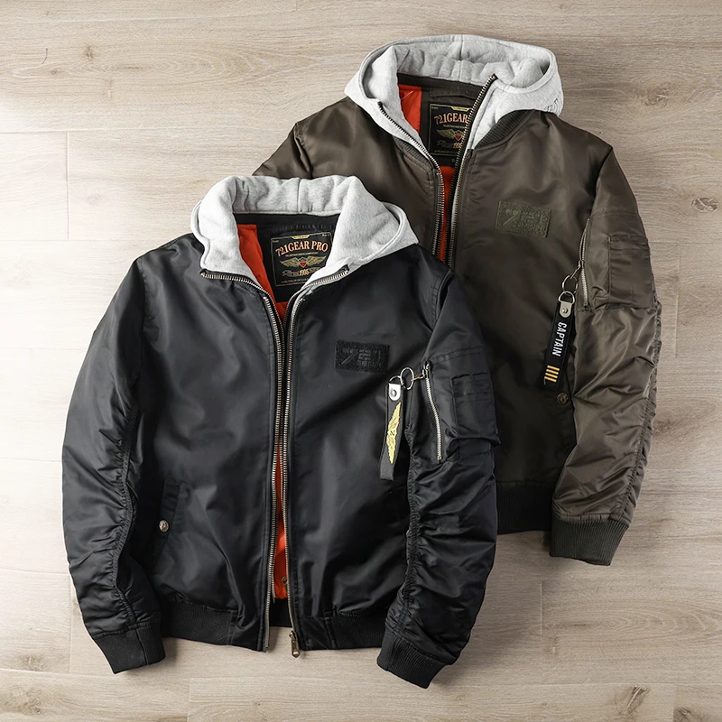 Retro MA Hooded Pilot Cotton Jaet Men's Faion Urban Sle Thiened American Sle Zipper Closure Stand Fit Casual Wear
Retro MA Hooded Pilot Cotton Jaet Men's Faion Urban Sle Thiened American Sle Zipper Closure Stand Fit Casual Wear