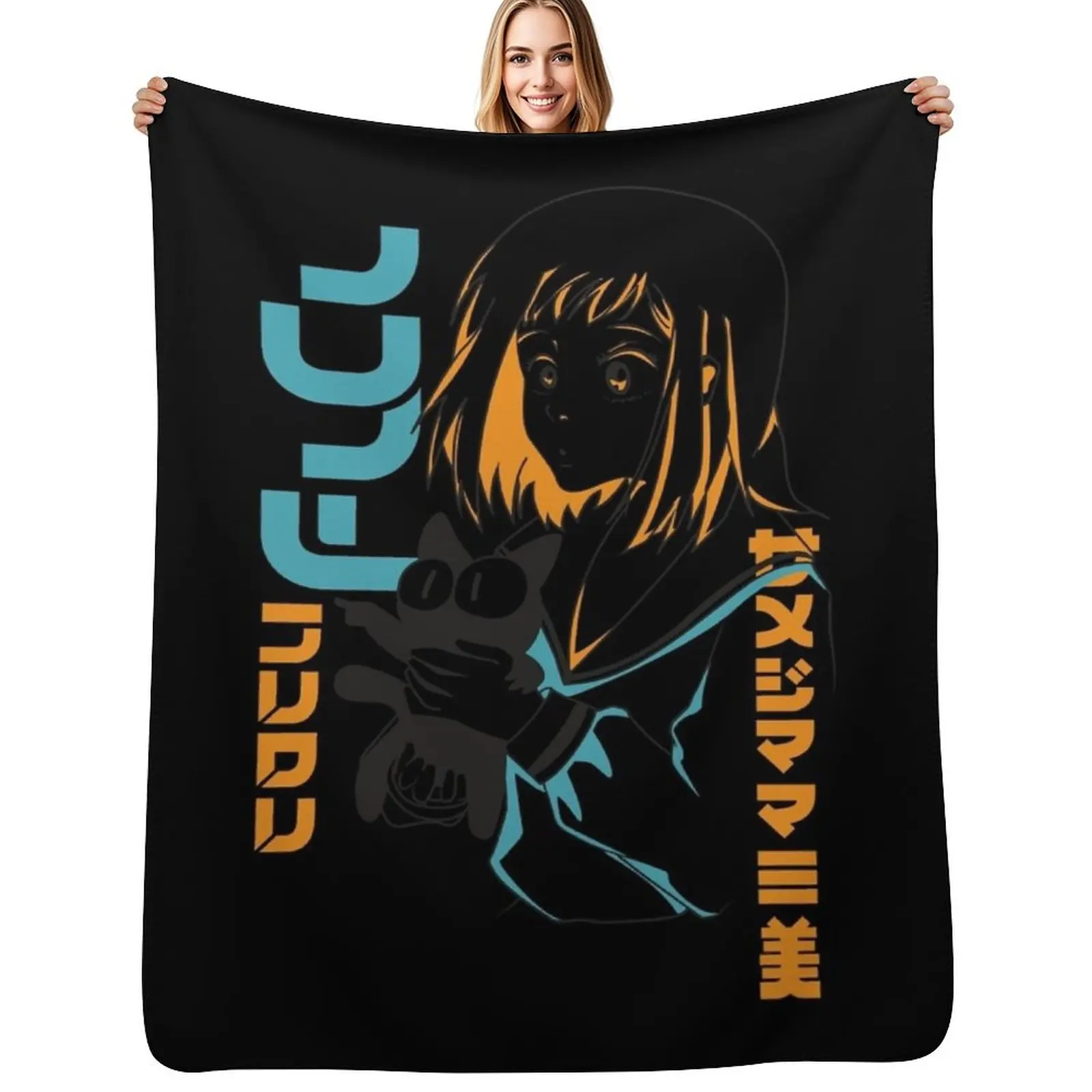 FLCL Mamimi and Ta-kun Essential . Throw Blanket Multi-Purpose decorative Plaid on the sofa Luxury St Blankets 
FLCL Mamimi and Ta-kun Essential . Throw Blanket Multi-Purpose decorative Plaid on the sofa Luxury St Blankets