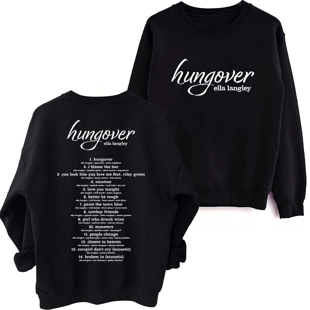 Толстовка Ella Langley Hungover 2024, топы большого размера с круглым вырезом и длинным рукавом в стиле Харадзюку, топы в подарок для фанатов
Толстовка Ella Langley Hungover 2024, топы большого размера с круглым вырезом и длинным рукавом в стиле Харадзюку, топы в подарок для фанатов