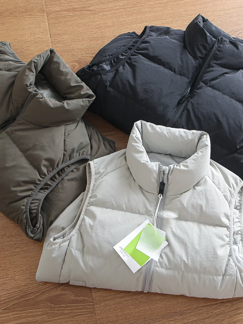 High Puffin down Vest Men's Winter Outdoor Windproof Warm Stand Collar Couple Sle Thiened Du Feather Vest
High Puffin down Vest Men's Winter Outdoor Windproof Warm Stand Collar Couple Sle Thiened Du Feather Vest