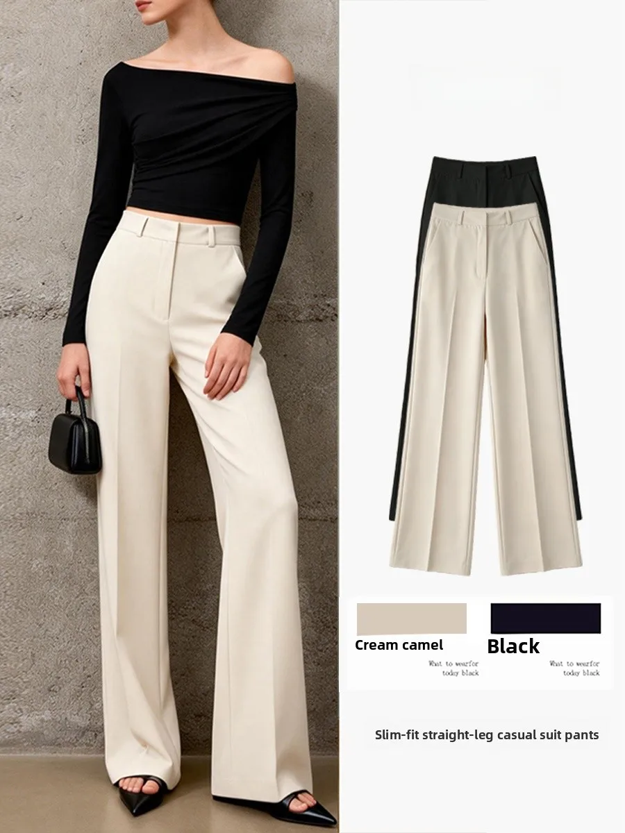 Business Casual Women's Straight Leg Pants High Waist Trousers Draping Professional Commuter Fashion Spring Summer New Arrival
Business Casual Women's Straight Leg Pants High Waist Trousers Draping Professional Commuter Fashion Spring Summer New Arrival