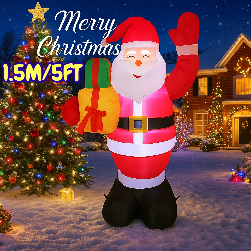 1,5 м/5 футов Санта-Клаус в подарок, рождественские украшения, домашние надувные игрушки со светодиодной подсветкой, рождественские украшения для двора, декор для вечеринки, сделай сам
1,5 м/5 футов Санта-Клаус в подарок, рождественские украшения, домашние надувные игрушки со светодиодной подсветкой, рождественские украшения для двора, декор для вечеринки, сделай сам