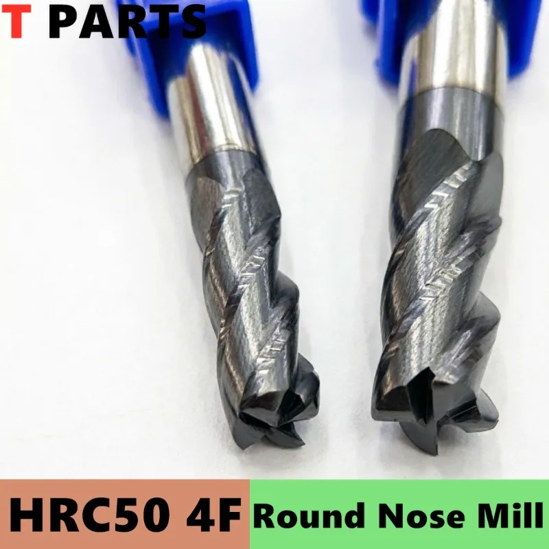 4 Flute Corner Radius End Mill HRC50 Tungsten Carbide Bullnose Cutter R0.5/R1 CNC Tools 4mm 6mm 8mm 10mm 12mm 16mm
4 Flute Corner Radius End Mill HRC50 Tungsten Carbide Bullnose Cutter R0.5/R1 CNC Tools 4mm 6mm 8mm 10mm 12mm 16mm