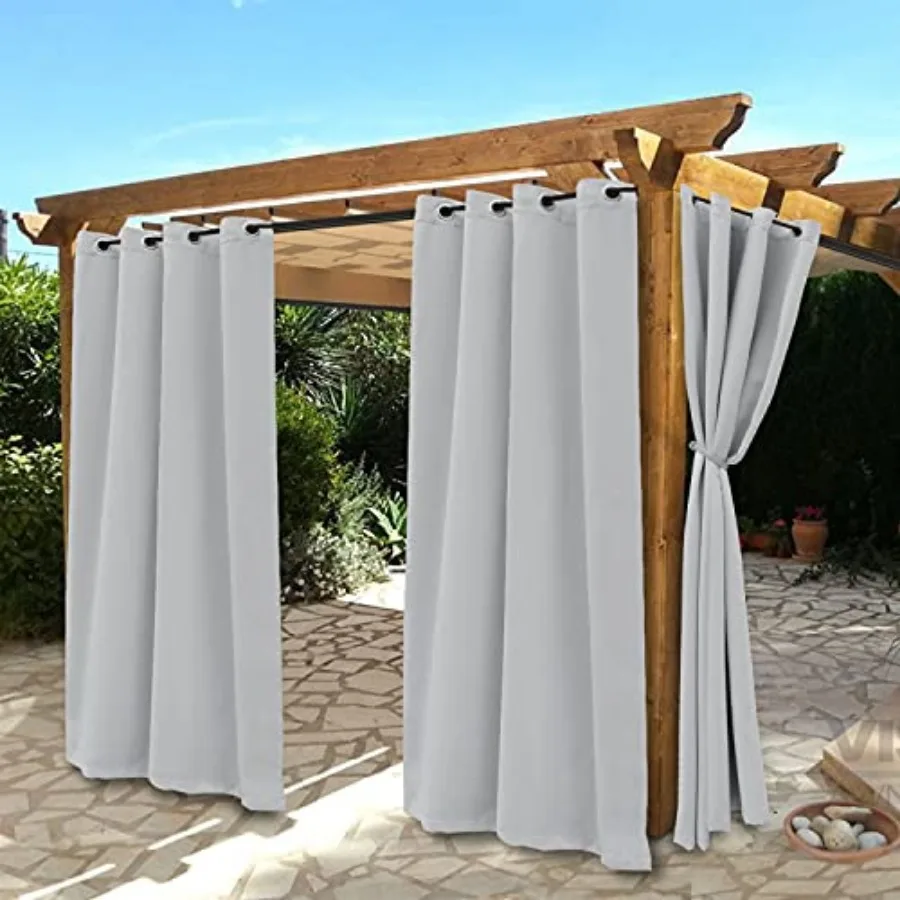 Waterproof Indoor/Outdoor Curtains for Patio - Thermal Insulated, Sun Blocking Grommet Blackout Curtains for Bedroom, Porch, Li
Waterproof Indoor/Outdoor Curtains for Patio - Thermal Insulated, Sun Blocking Grommet Blackout Curtains for Bedroom, Porch, Li