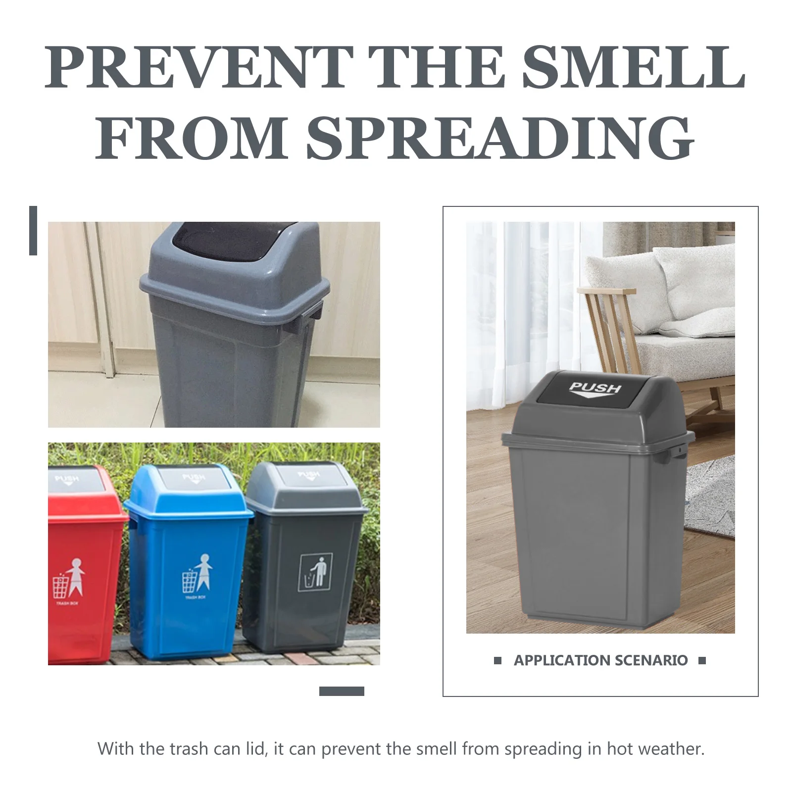 Trash Can Lid 20L Replacement Plastic Garbage Bin Cover Odor Resistant Lightweight Affordable for Bathroom Kitchen Home 
Trash Can Lid 20L Replacement Plastic Garbage Bin Cover Odor Resistant Lightweight Affordable for Bathroom Kitchen Home