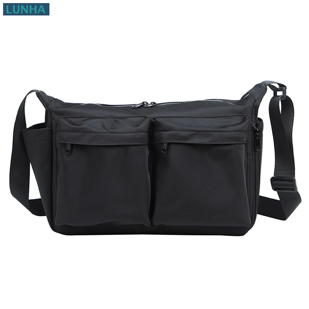 Men's Waterproof Oxford Crossbody Bag Multi Pocket Sling Messenger Bags for Outdoor Travel Work Commute Black
Men's Waterproof Oxford Crossbody Bag Multi Pocket Sling Messenger Bags for Outdoor Travel Work Commute Black