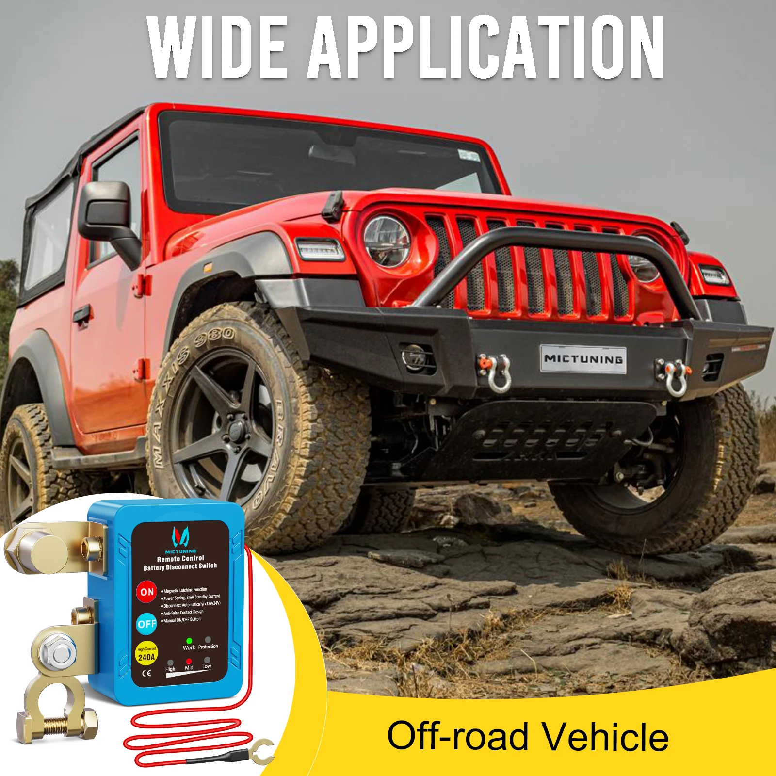 Battery Disconnect Power Switch Emergency stop switch Remote control 12V 240A Battery Disconnect Isolator for Auto Car Truck RV
Battery Disconnect Power Switch Emergency stop switch Remote control 12V 240A Battery Disconnect Isolator for Auto Car Truck RV