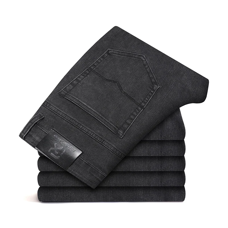 2022 Autumn New Men's Stretch Regular Fit Jeans Business Fashion dark grey Slim Denim Pants Male Classic Style Brand Trousers
2022 Autumn New Men's Stretch Regular Fit Jeans Business Fashion dark grey Slim Denim Pants Male Classic Style Brand Trousers