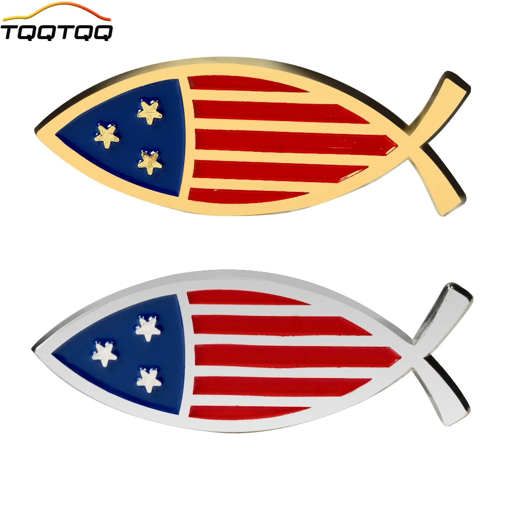 3D Metal Fish USA Flag Car Emblem Sticker Chrome Auto Badge Sticker Bumper Decal for Car SUV Truck Motorcycle
3D Metal Fish USA Flag Car Emblem Sticker Chrome Auto Badge Sticker Bumper Decal for Car SUV Truck Motorcycle