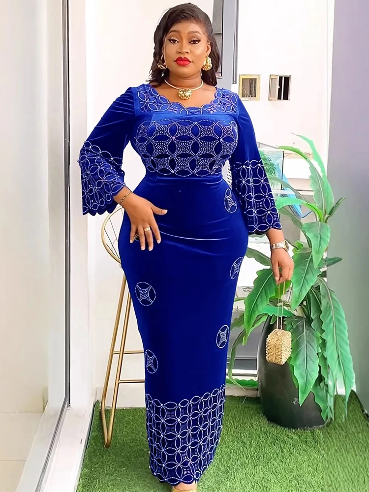 African Dresses For Woman Party Luxury Velvet Maxi Robe 2025 Traditional Africa Clothing Ankara Dashiki Long Dress Evening Gowns
African Dresses For Woman Party Luxury Velvet Maxi Robe 2025 Traditional Africa Clothing Ankara Dashiki Long Dress Evening Gowns