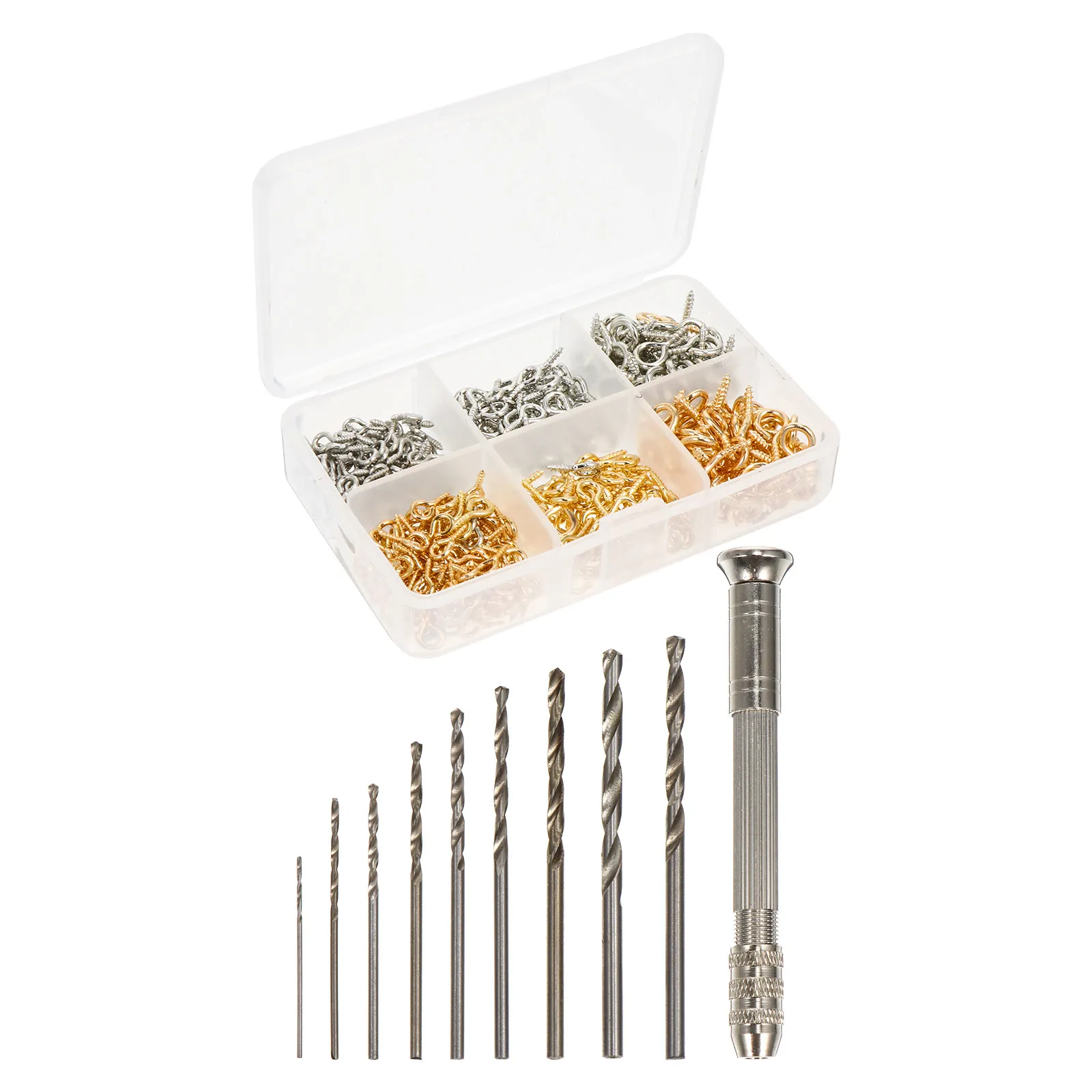 1Set Premium Non-Fading Rustproof Water Resistant Screw Eye Pin for Jewelry Making DIY Resin Crafts Hand Drill Eyelet Hook
1Set Premium Non-Fading Rustproof Water Resistant Screw Eye Pin for Jewelry Making DIY Resin Crafts Hand Drill Eyelet Hook