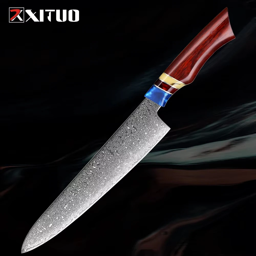 Japanese Chef Knife 8 inch Damascus Steel Edge Precise Chopping, Slicing & Dicing for Pro Chefs and Home Cooks Kitchen Durable
Japanese Chef Knife 8 inch Damascus Steel Edge Precise Chopping, Slicing & Dicing for Pro Chefs and Home Cooks Kitchen Durable